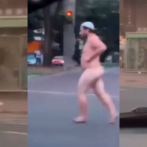 ‘Peladão’ é flagrado correndo em ruas de BH e surpreende pedestres; veja vídeo