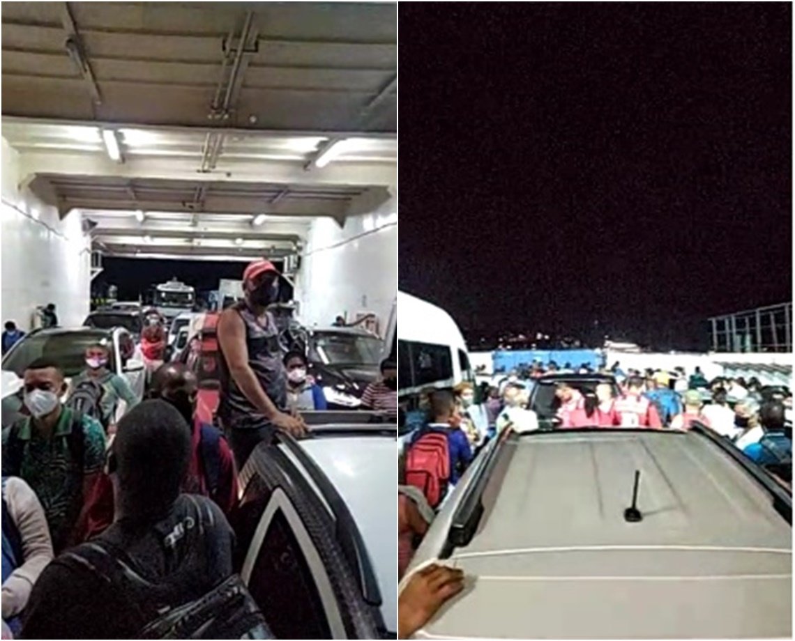 Vídeo: ferry fica parado no mar por quase uma hora; ‘não podemos desembarcar’, diz passageiro