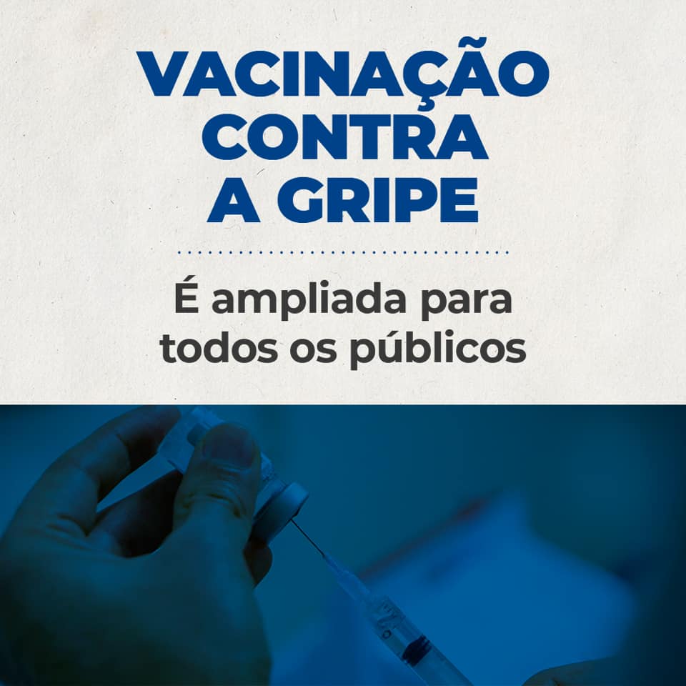 Governo amplia vacinação contra a gripe para toda a população brasileira