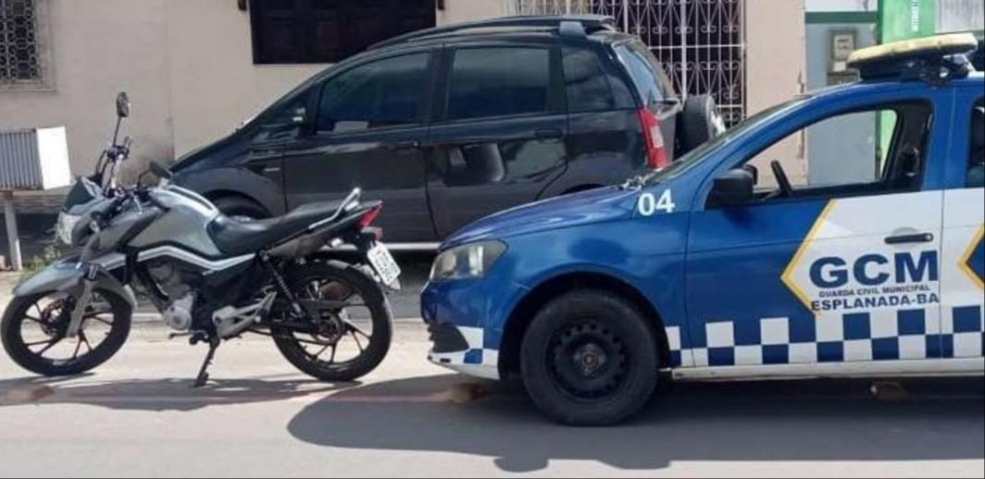 Moto tomada de assalto em Alagoinhas foi recuperada em Esplanada