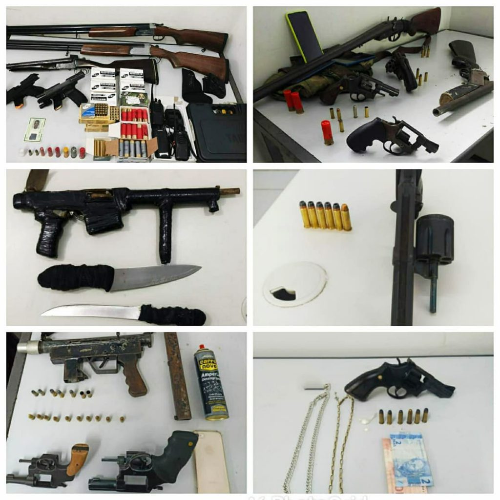 Alta Produtividade: Quarto Batalhão apreende dezesseis armas em uma semana.