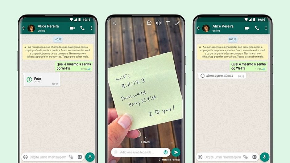 WhatsApp cria recurso de fotos e vídeos que só poderão ser visualizados uma vez