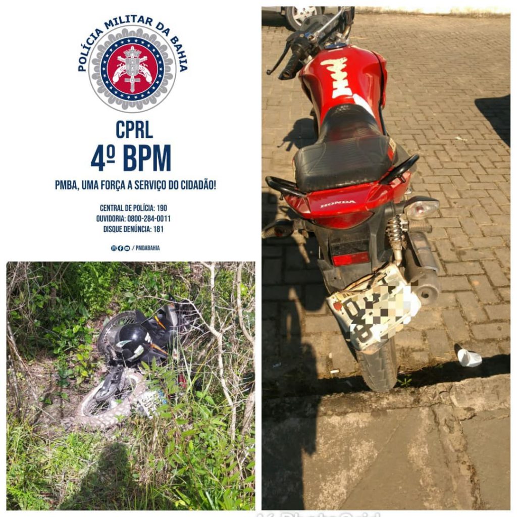 Alagoinhas: Policiais do Quarto Batalhão recuperam duas motocicletas roubadas.