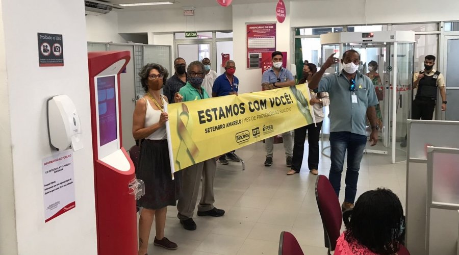 Sindicato visita agências bancárias em Alagoinhas