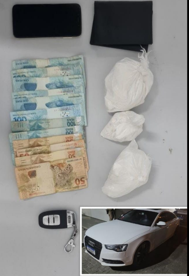 CETO do Quarto Batalhão e CIPE Litoral Norte realizam prisão por tráfico de drogas.