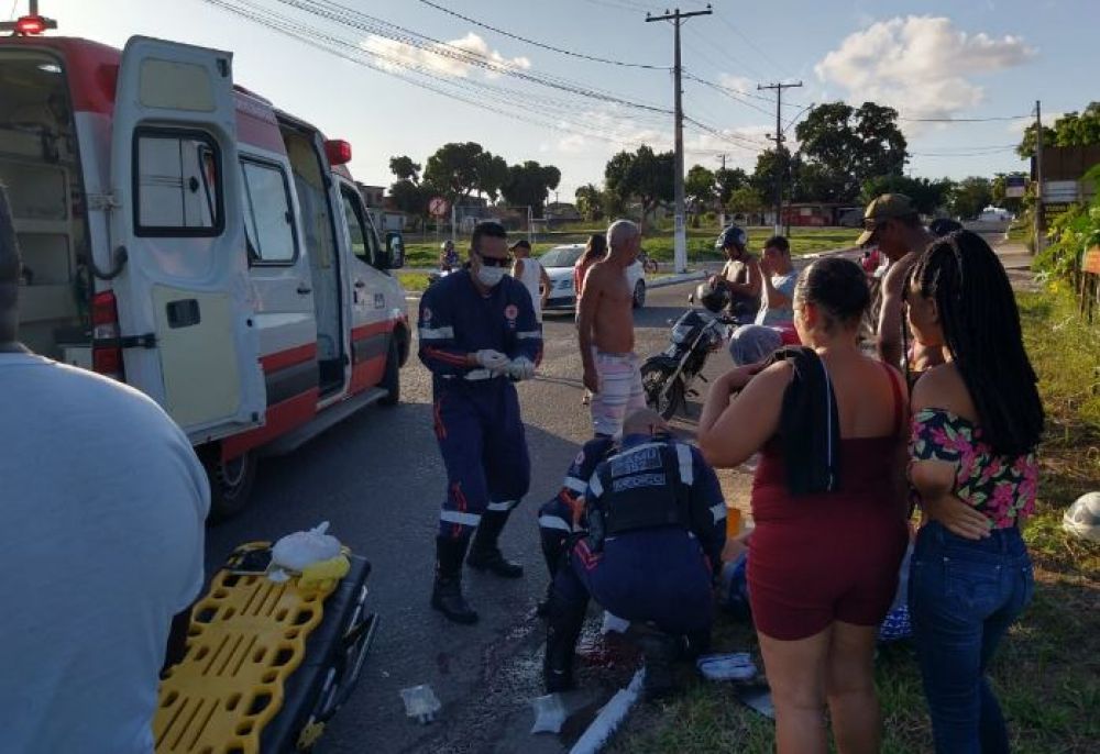 Alagoinhas: mulher tem pé decepado durante acidente de moto