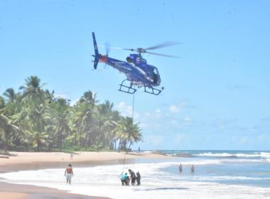 Quatro pessoas são resgatadas de afogamento em praia de Lauro de Freitas