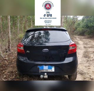 Alagoinhas: policiais do Quarto Batalhão recuperam um veículo roubado