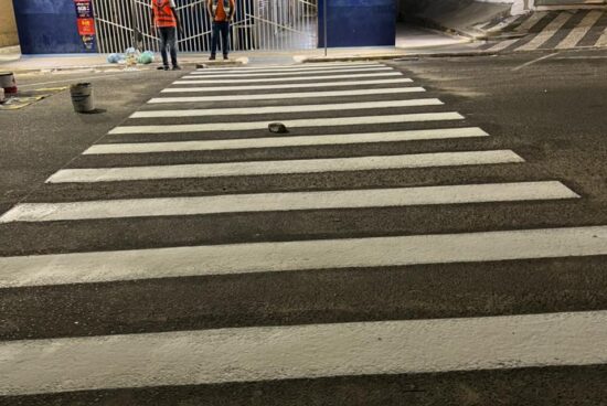 Alagoinhas: Faixas de pedestres são revitalizadas pela SMTT