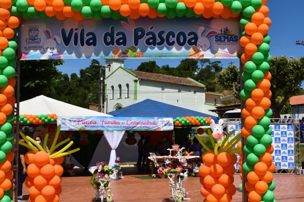 Vila da Páscoa encanta a comunidade e fortalece vínculos com as famílias atendidas pelos CRAS em Alagoinhas