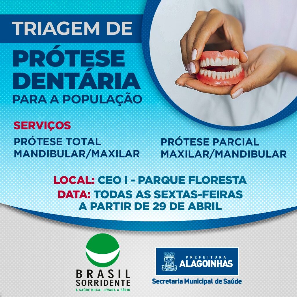 Alagoinhas: triagem para obter prótese dentaria acontecerá todas sextas no CEO I
