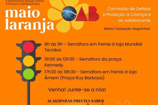 Prefeitura dará apoio à OAB-Alagoinhas em ação alusiva ao Maio Laranja