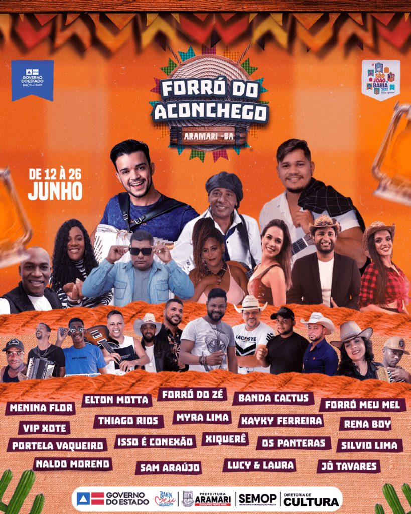 O município de Aramari foi contemplado pela Bahiatursa com R$ 50 mil em apoio aos Festejos Juninos que tiveram início no dia 12/06/2022 e vai até o dia 26/06/2022
