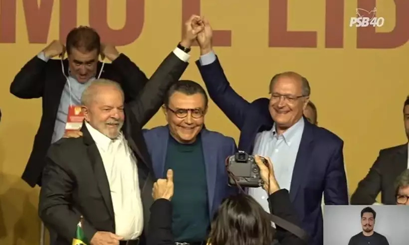 PSB oficializa apoio a Lula e Alckmin como candidato a vice-presidente