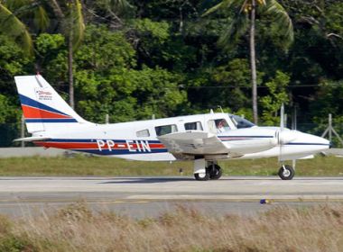 Avião do governo do estado sofre pane e colide com vegetação em Condeúba na Bahia