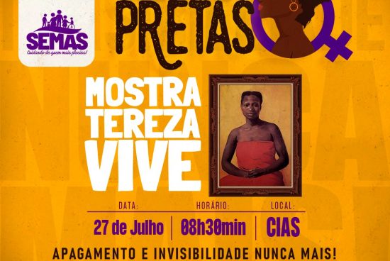 Nesta quarta-feira (27), a Prefeitura de Alagoinhas realiza cerimônia festiva com a Mostra Tereza Vive