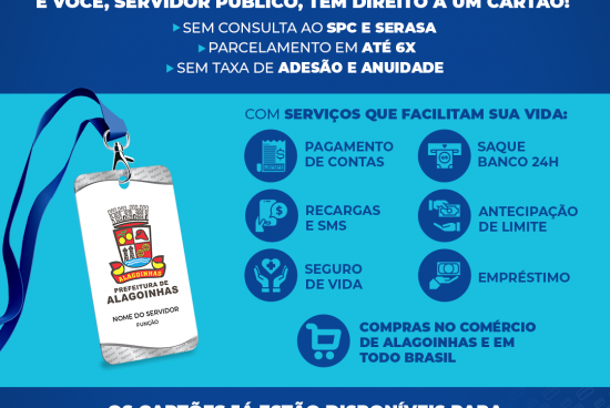 Servidores públicos municipais de Alagoinhas agora têm a opção do cartão BigCard