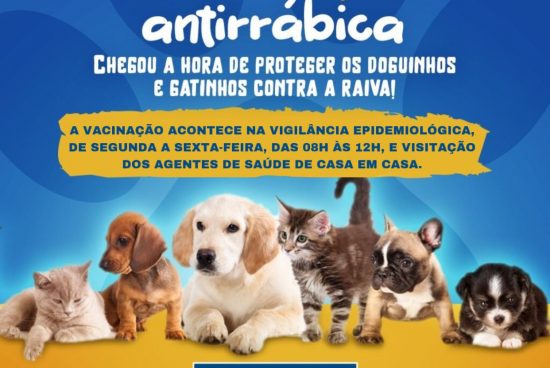 Alagoinhas: Campanha de vacinação antirrábica acontece de segunda a sexta na Vigilância Epidemiológica