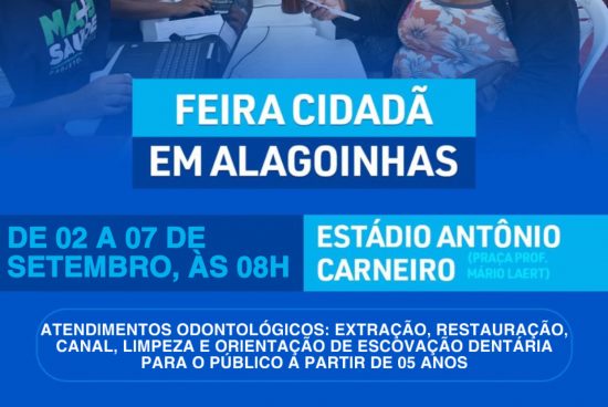 Feira Cidadã: atendimentos de odontologia continuam sendo ofertados no Carneirão em Alagoinhas