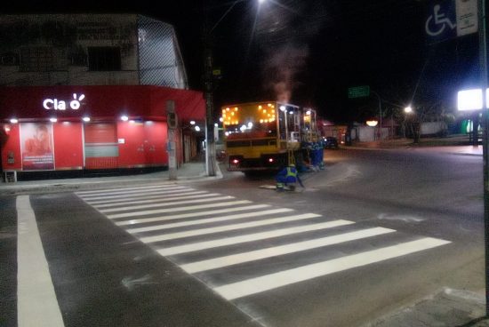 Mais segurança: Faixas de pedestres são revitalizadas com materiais de alta resistência