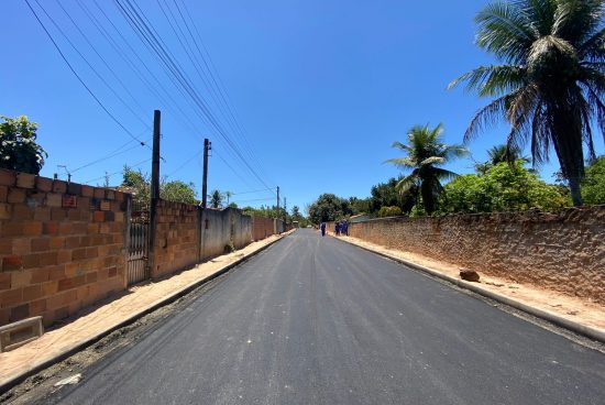 Pavimentação asfáltica é concluída no trecho que liga a comunidade de Jorge Amado à BR-101