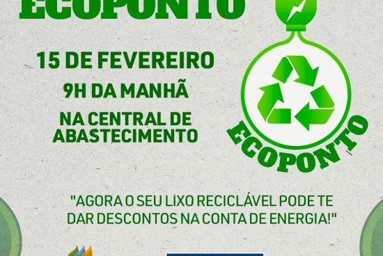 Descontos na conta de energia: Ecoponto será inaugurado na próxima quarta-feira (15)