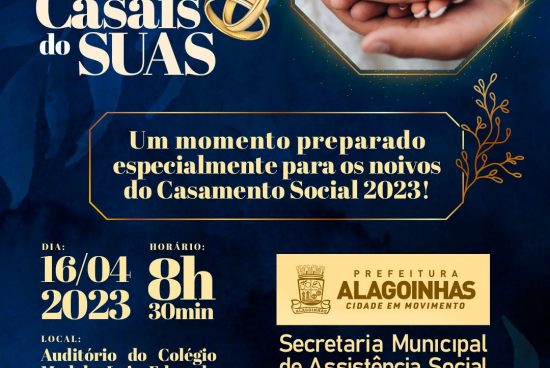 Encontro de Casais para o Casamento Social 2023 acontece no próximo domingo (16), em Alagoinhas