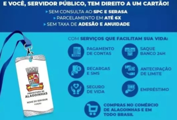 Novos cartões BigCard já estão disponíveis para os servidores da Prefeitura de Alagoinhas