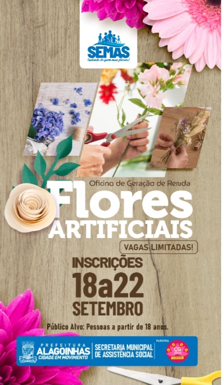 Alagoinhas:Abertas as inscrições para a Oficina de Geração de Renda