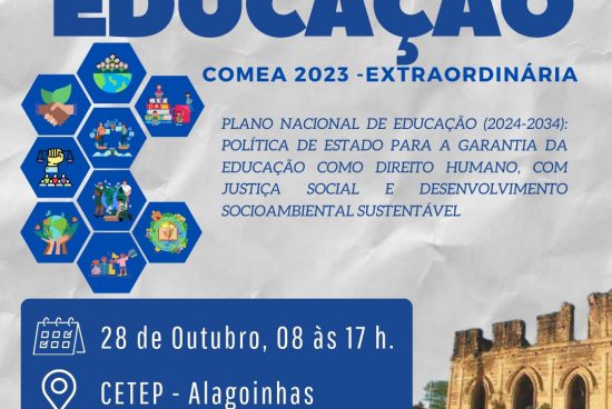 Conferência Municipal de Educação acontece no próximo sábado (28), em Alagoinhas
