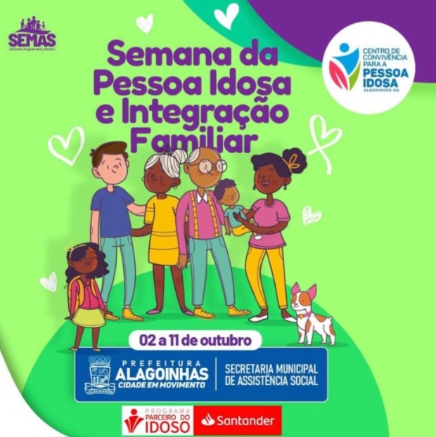Semana da Pessoa Idosa começa nesta segunda (02), com foco no bem-estar e envelhecimento saudável em Alagoinhas