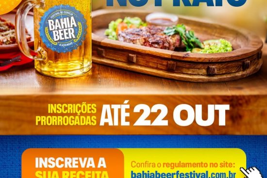 Bahia Beer – Inscrições para o concurso Cerveja no Prato vão até 22 de outubro