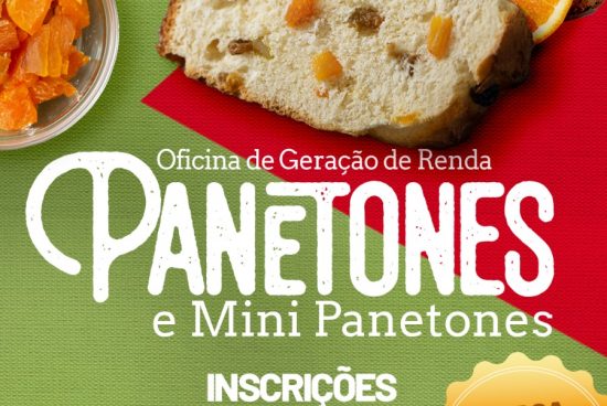 Alagoinhas: Estão abertas até o dia 10 de novembro as inscrições para a Oficina de Geração de Renda: Panetones e Mini Panetones