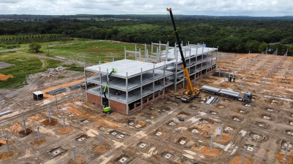 Obra do Hospital Regional de Alagoinhas avança e chega a 30%