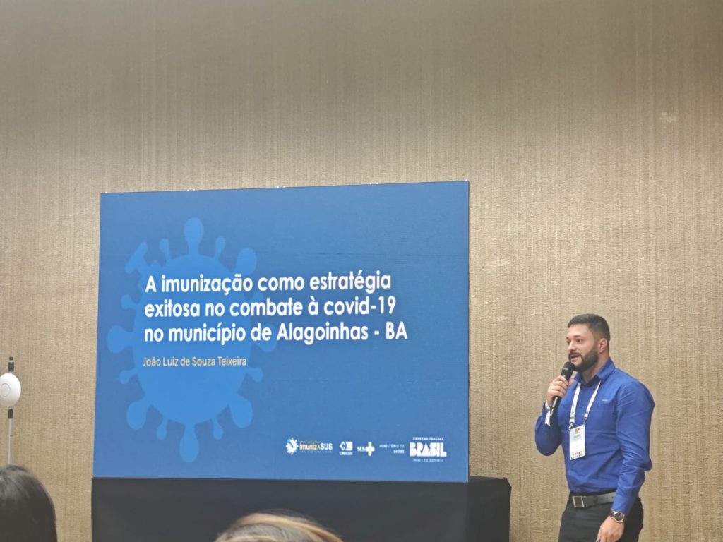 Alagoinhas apresenta experiência de sucesso de vacinação contra COVID-19 na II Oficina Nacional do ImunizaSUS